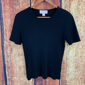 Casual Corner Annex Sz Large Black Sweater